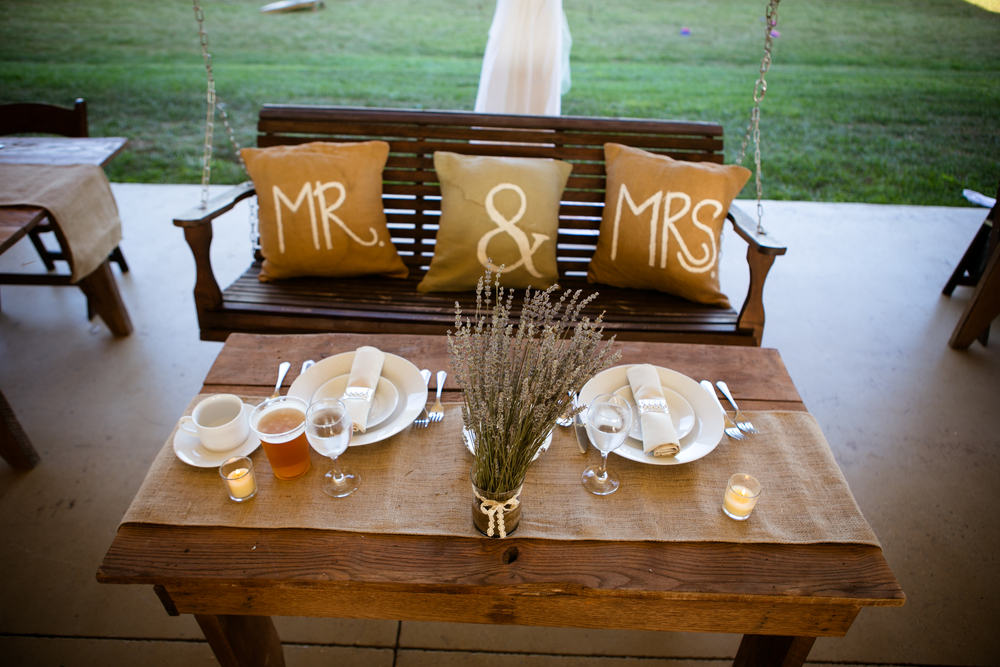 Brauttisch Gartenhochzeit