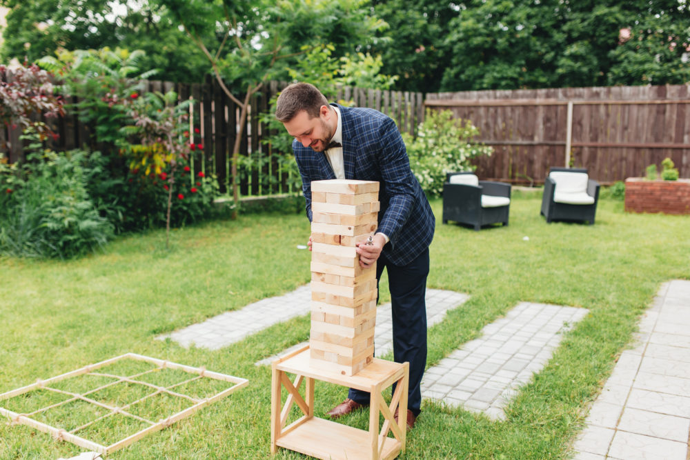 Hochzeitsprogramm XXL Jenga Outdoor Hochzeitsspiele