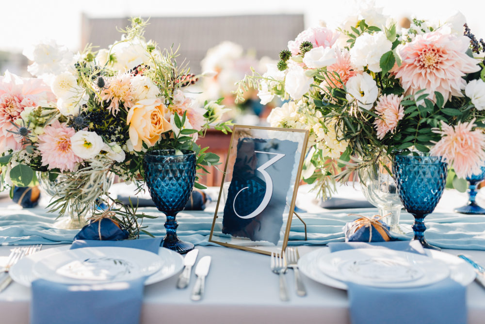 Hochzeit Tischdekoration Abendessen