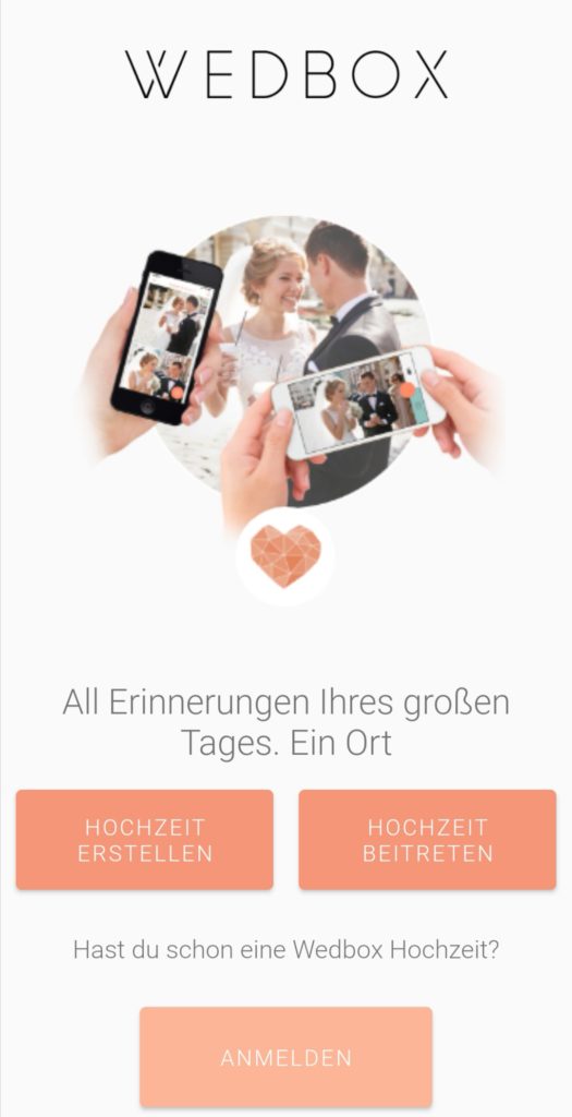 Hochzeits-Apps: Wedbox